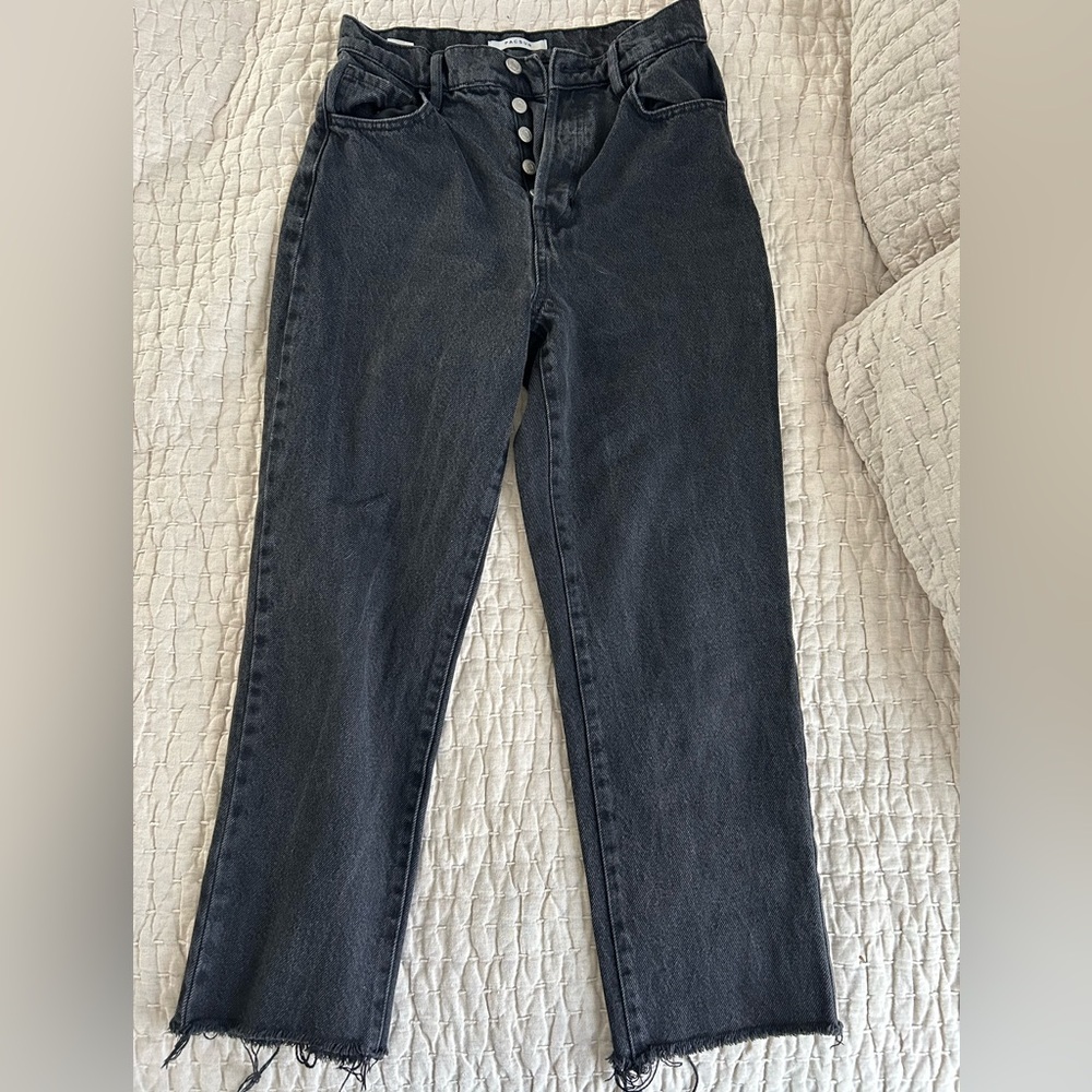 PacSun Women's Black High Rise Straight Jean